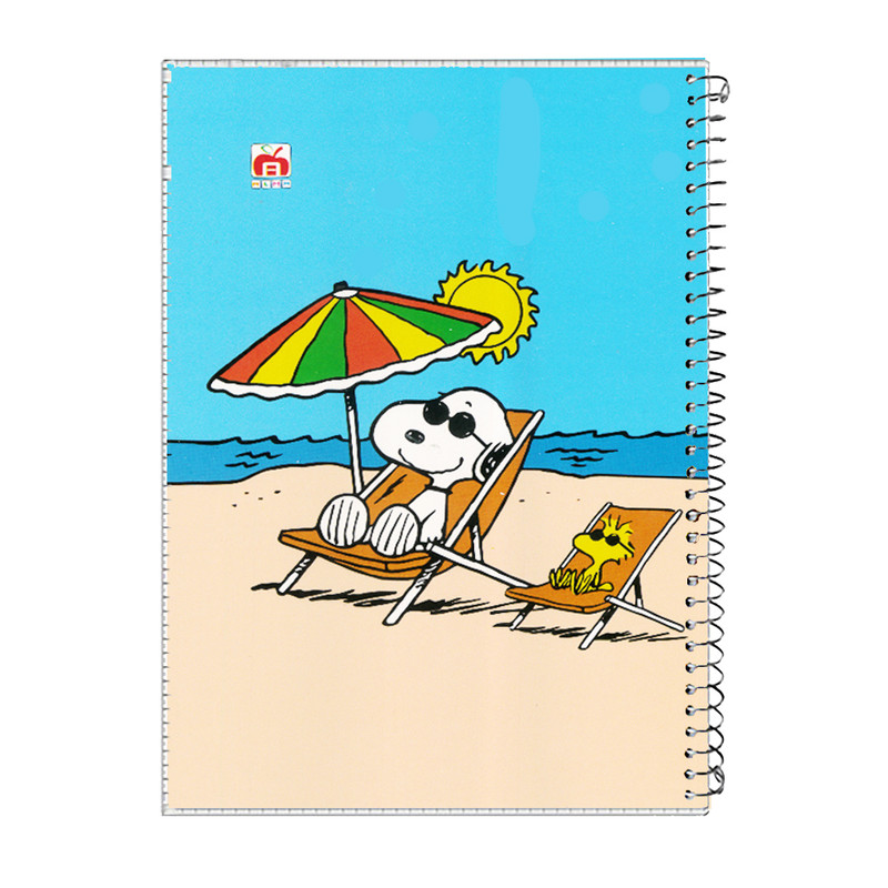 دفتر مشق 40 برگ آلما طرح SNOOPY مدل طلقی کد 7413