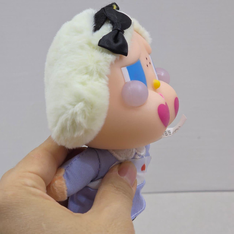 آویز عروسکی ناب سل مدل عروسک ناب سل مدل کرای بیبی ارتفاع 15سانتی متر CRYBABY NAAB005 به همراه جاسوییچی