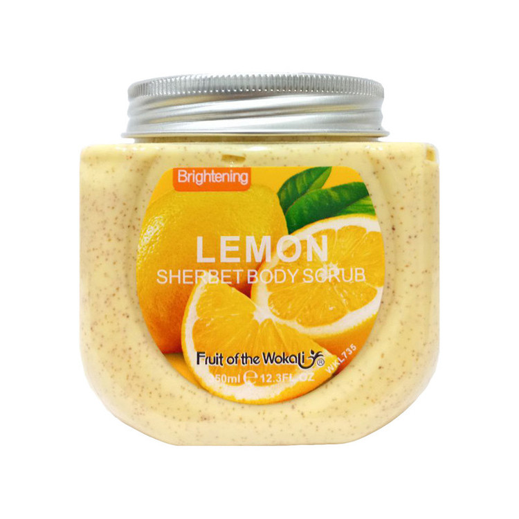 اسکراب لایه بردار پوست وکالی مدل lemon حجم 350 میلی لیتر