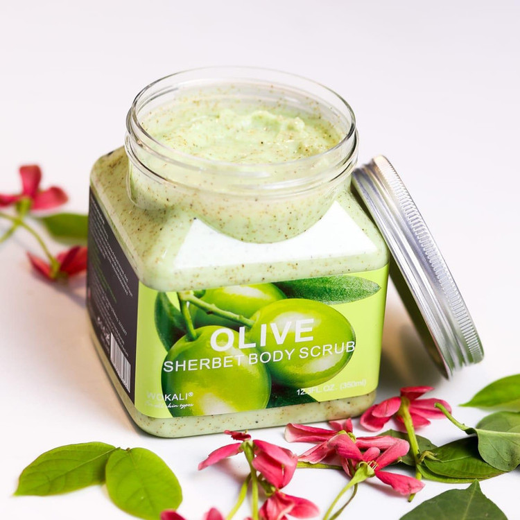 اسکراب لایه بردار پوست وکالی مدل OLIVE حجم 350 میلی لیتر
