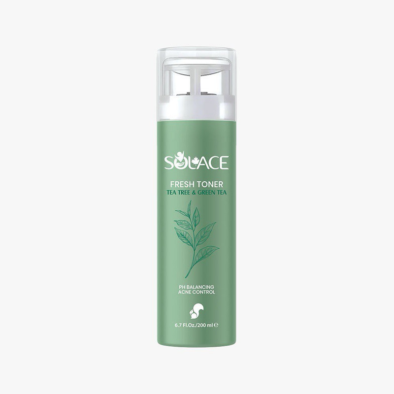 تونر پاک کننده صورت سولس مدل Tea Tree &amp; Green Tea مناسب برای پوست های چرب و مختلط حجم 200 میلی لیتر