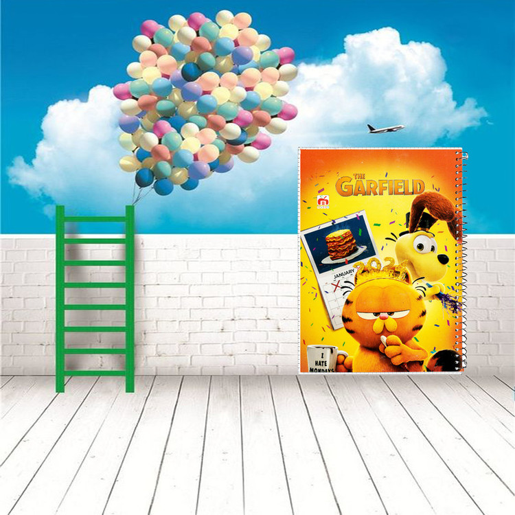 دفتر مشق 40 برگ آلما طرح GARFIELD مدل طلقی کد 7413