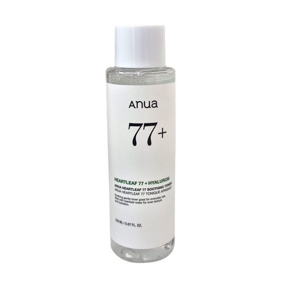 تونر آبرسان و تسکین دهنده صورت آنوا مدل HEARTLEAF + HYALURON +77 مناسب برای انواع پوست حجم 150 میلیلیتر