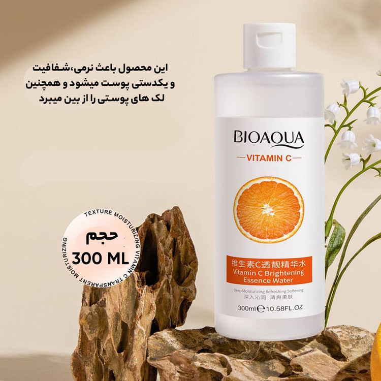 تونر بایو آکوا مدل Vitamin C حجم 300 میلی لیتر