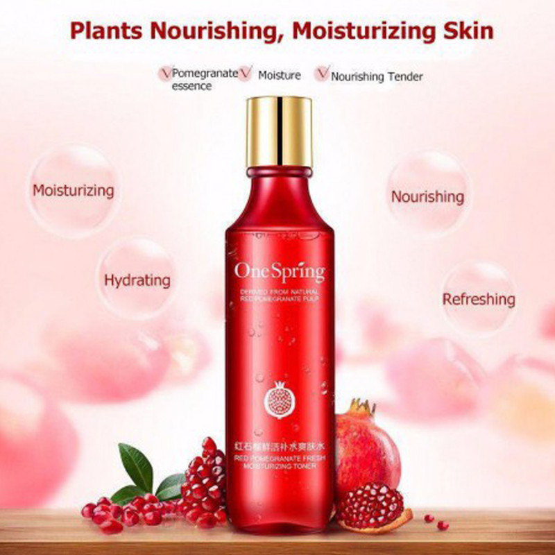 تونر پاک کننده صورت وان سپرینگ مدل POMEGRANATE حجم 150 میلی لیتر
