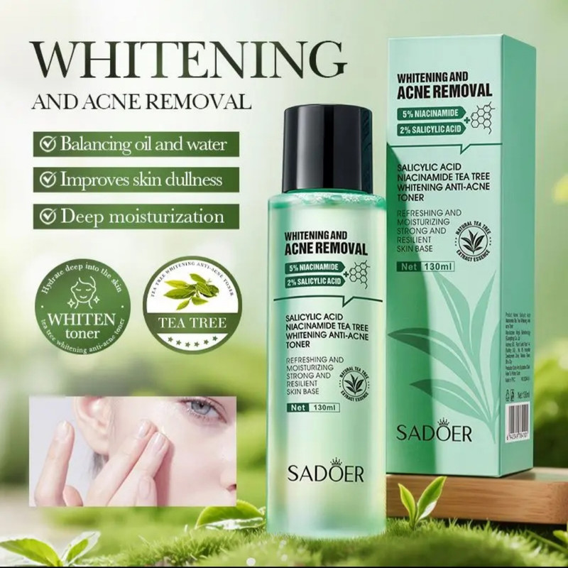 تونر پاککننده صورت سادور مدل ANTI-ACNE مناسب برای پوست آکنهای حجم 130 میلیلیتر