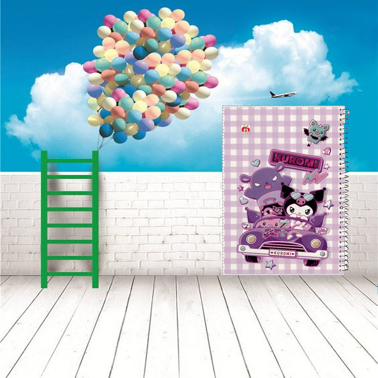 دفتر 40 برگ آلما طرح KUROMI مدل طلقی کد 7413