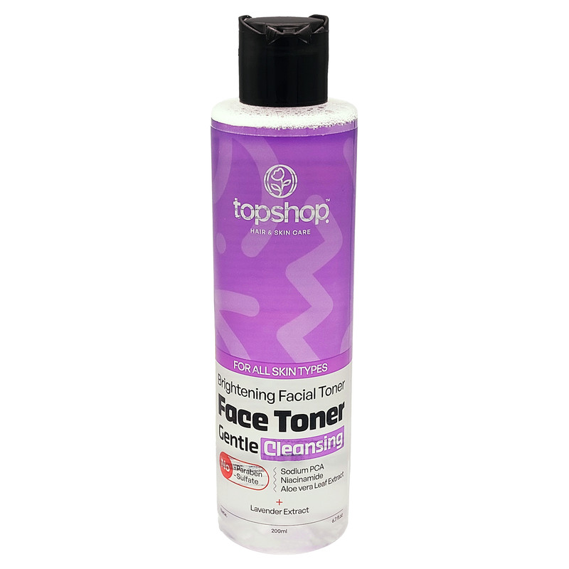 تونر پاک‌کننده آرایش صورت تاپ شاپ مدل Face toner مناسب انواع پوست حجم 200 میلی‌لیتر