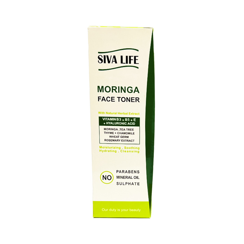تونر پاککننده صورت سیوا لایف مدل Moringa مناسب برای پوست چرب حجم 150 میلیلیتر