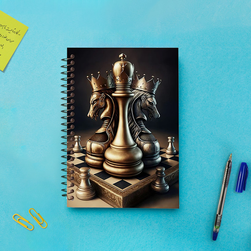 دفتر تمرین 60 برگ مشایخ مدل ثبت حرکات شطرنج کد CHESS01
