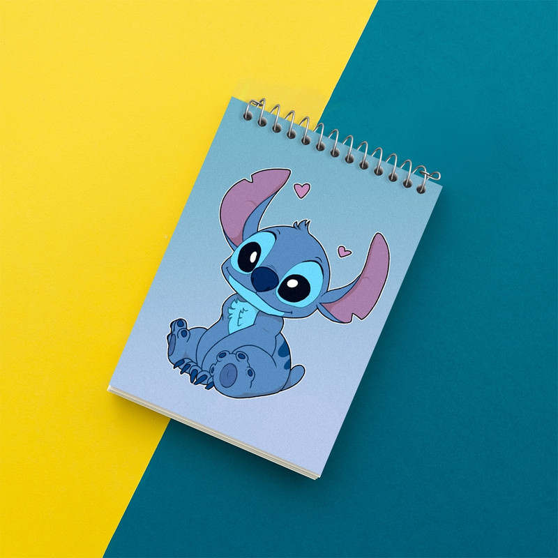 دفتر یادداشت 50 برگ خندالو مدل استیچ (Stitch) کد 37184
