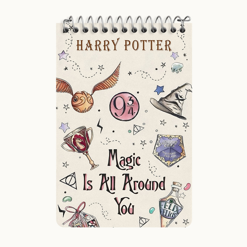 دفتر یادداشت 50 برگ خندالو طرح هری پاتر (Harry Potter) کد F13631