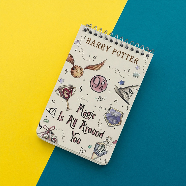 دفتر یادداشت 50 برگ خندالو طرح هری پاتر (Harry Potter) کد F13631