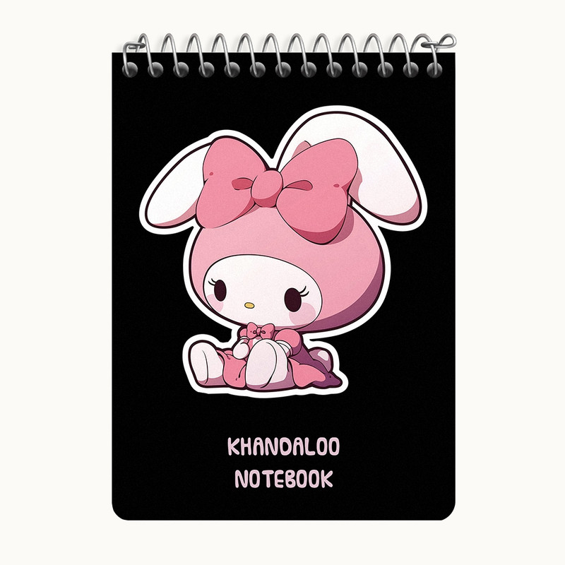 دفتر یادداشت 50 برگ خندالو طرح مای ملودی (My Melody) کد N9061