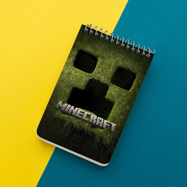 دفتر یادداشت 50 برگ خندالو طرح ماینکرافت (Minecraft) کد F14065