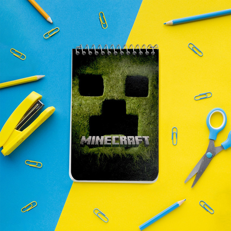 دفتر یادداشت 50 برگ خندالو طرح ماینکرافت (Minecraft) کد F14065