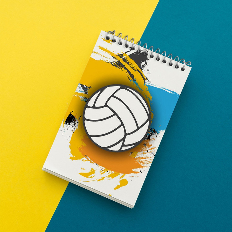دفتر یادداشت 50 برگ خندالو مدل والیبال Volleyball کد 26412