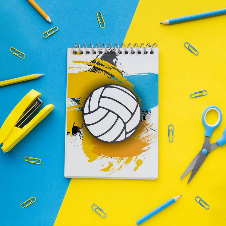دفتر یادداشت 50 برگ خندالو مدل والیبال Volleyball کد 26412