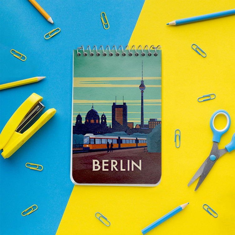 دفتر یادداشت 50 برگ خندالو طرح برلین (Berlin) کد F6326