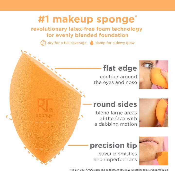 پد آرایشی ریل تکنیکس مدل Miracle Sponges مجموعه 6 عددی