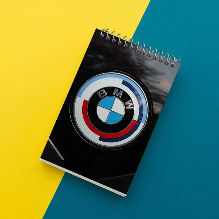 دفتر یادداشت 50 برگ خندالو مدل بی ام دبلیو BMW کد 23635