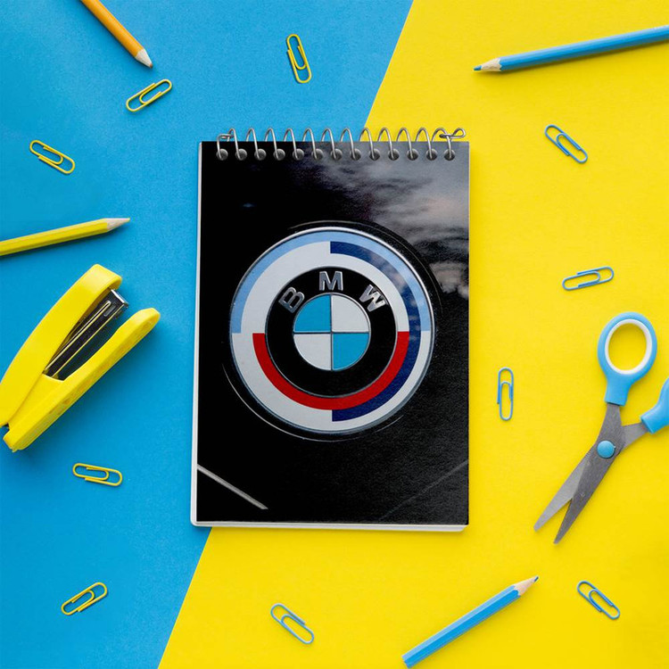 دفتر یادداشت 50 برگ خندالو مدل بی ام دبلیو BMW کد 23635