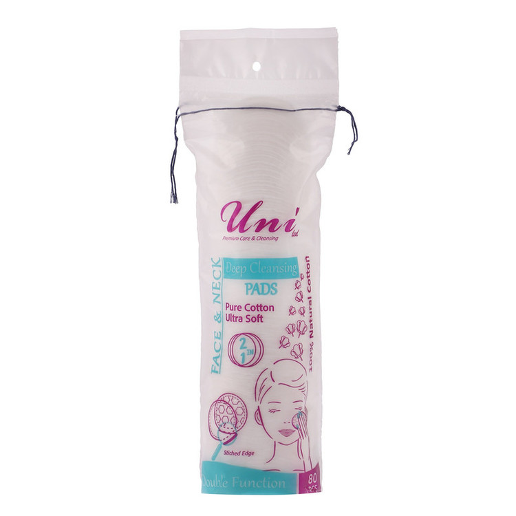 پد پاک کننده آرایش یونی لد مدل Ultra Soft سه بسته 80 عددی