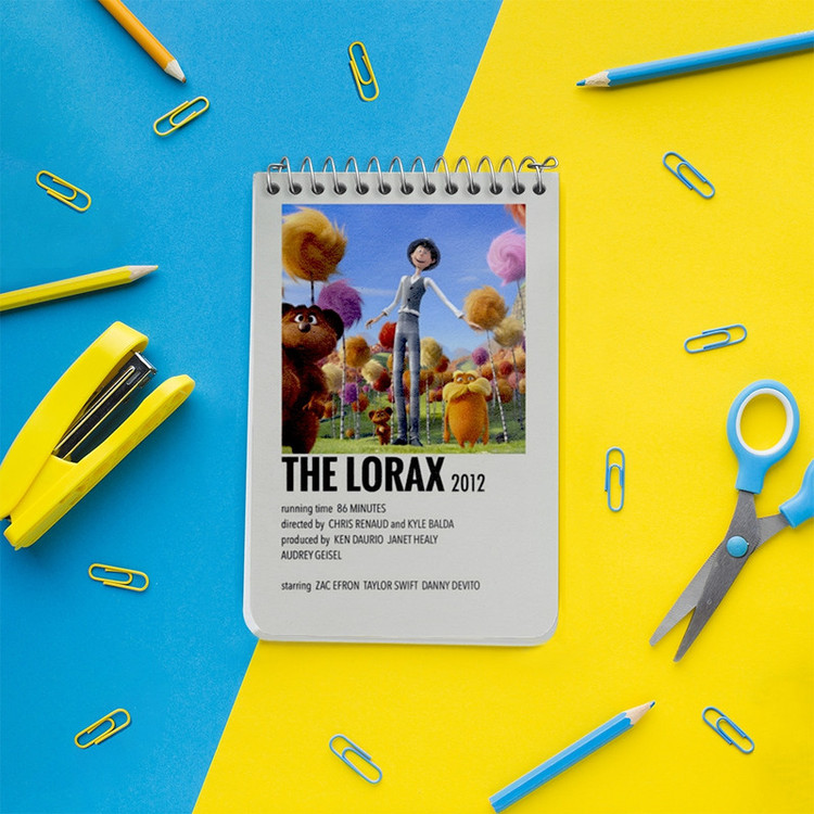 دفتر یادداشت 50 برگ خندالو طرح لوراکس (The Lorax) کد F13260