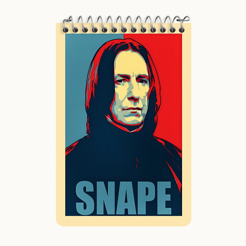 دفتر یادداشت 50 برگ خندالو طرح اسنیپ هری پاتر (Harry Potter) کد F6467