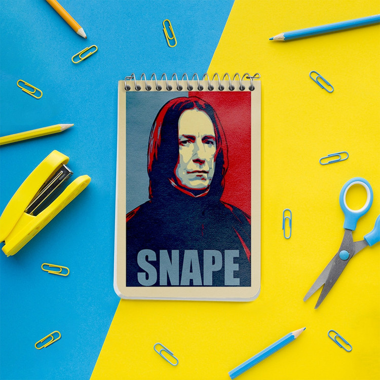 دفتر یادداشت 50 برگ خندالو طرح اسنیپ هری پاتر (Harry Potter) کد F6467