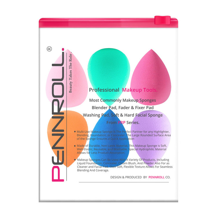پد آرایشی پنرول مدل PRP Candy Puff Bag X6 بسته 6 عددی