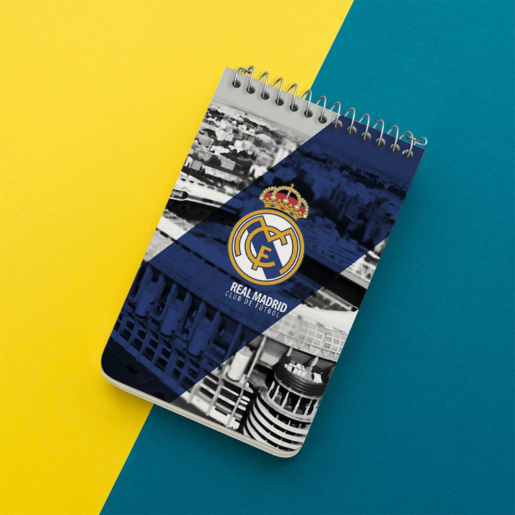 دفتر یادداشت 50 برگ خندالو طرح رئال مادرید (Real Madrid) کد F6896