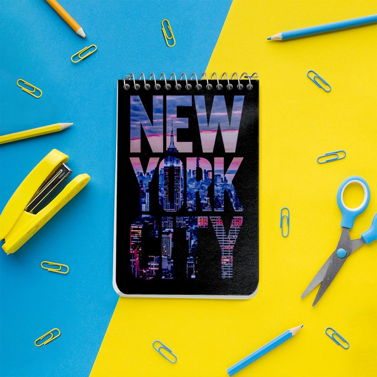 دفتر یادداشت 50 برگ خندالو طرح نیویورک (New York) کد F7019