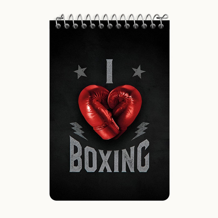 دفتر یادداشت 50 برگ خندالو طرح بوکس (Boxing) کد F7036