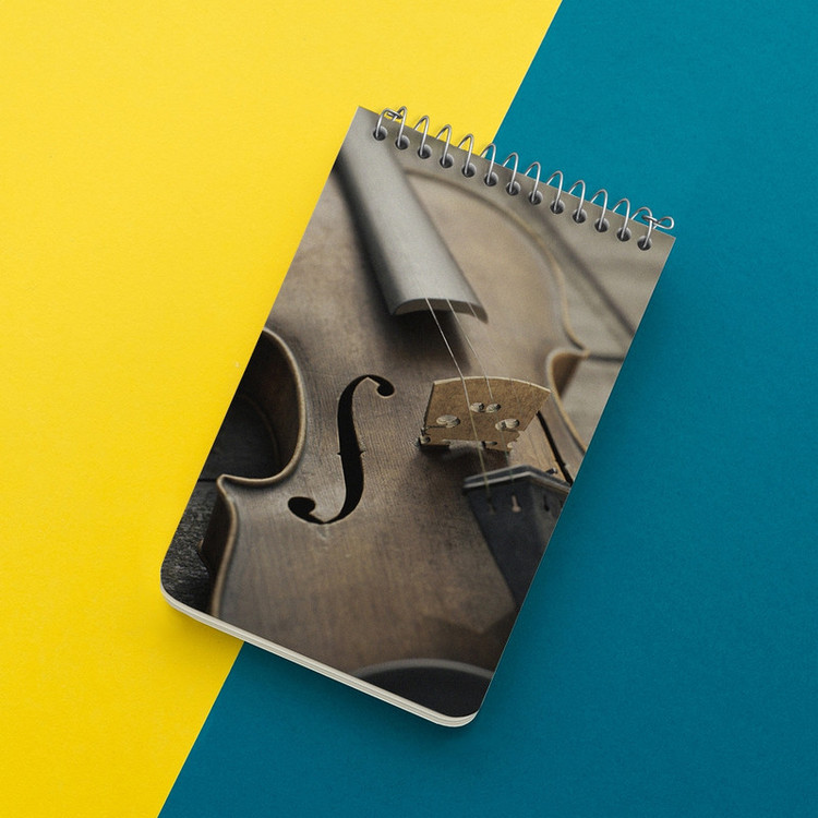 دفتر یادداشت 50 برگ خندالو طرح ویولن (Violin) کد N8058