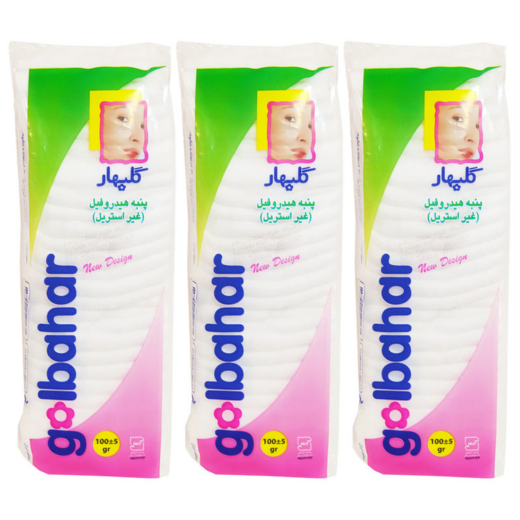 پنبه آرایشی مدل هیدروفیل کد SMB4055 بسته 3 عددی