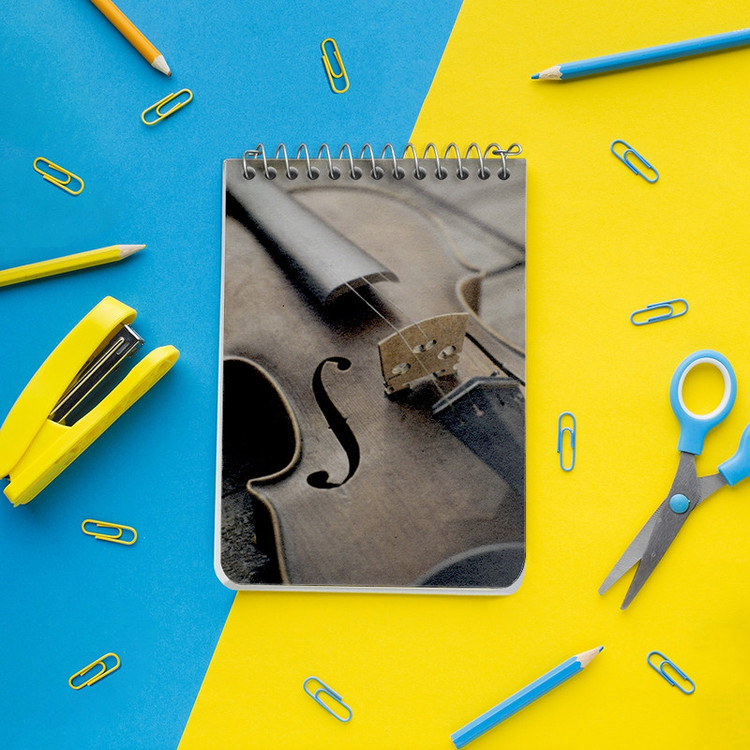 دفتر یادداشت 50 برگ خندالو طرح ویولن (Violin) کد N8058