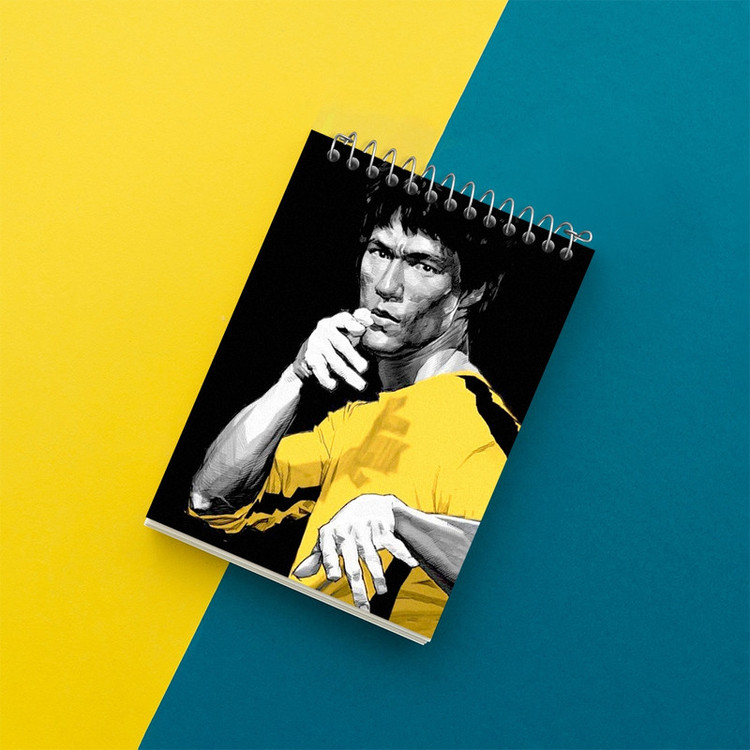 دفتر یادداشت 50 برگ خندالو مدل بروس لی (Bruce Lee) کد F1947