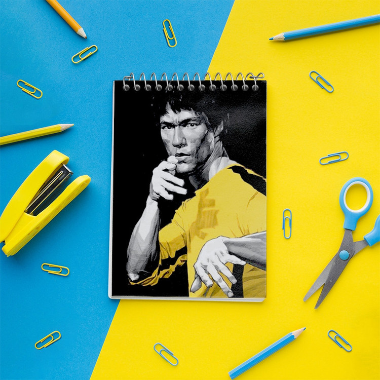 دفتر یادداشت 50 برگ خندالو مدل بروس لی (Bruce Lee) کد F1947