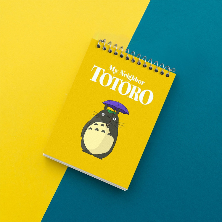 دفتر یادداشت 50 برگ خندالو مدل انیمه توتورو (Totoro) کد F560