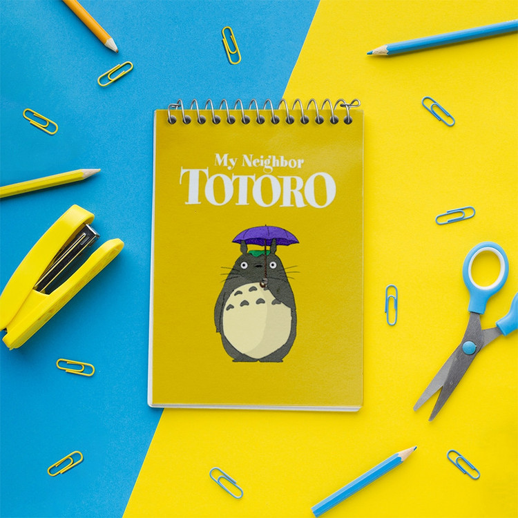 دفتر یادداشت 50 برگ خندالو مدل انیمه توتورو (Totoro) کد F560