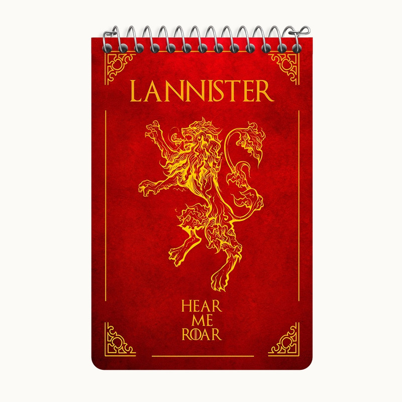 دفتر یادداشت 50 برگ خندالو طرح گیم آف ترونز (Game of Thrones)  کد F4687