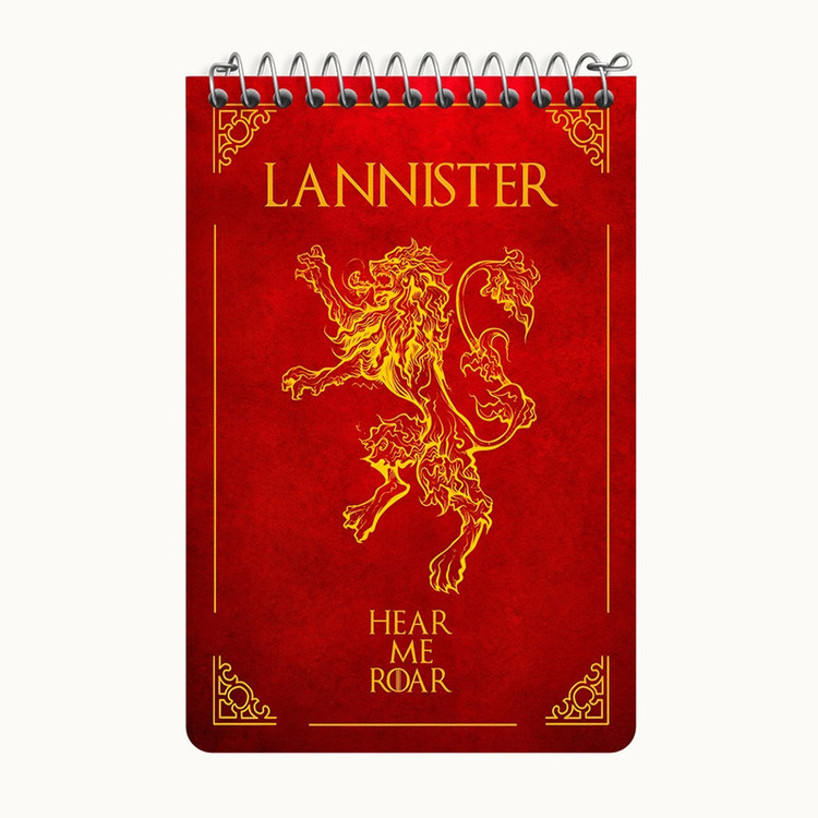 دفتر یادداشت 50 برگ خندالو طرح گیم آف ترونز (Game of Thrones) کد F4687
