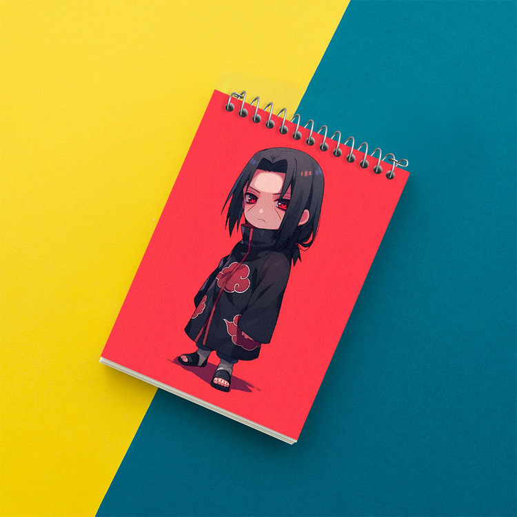 دفتر یادداشت 50 برگ خندالو طرح ایتاچی انیمه ناروتو (Naruto) کد N3543