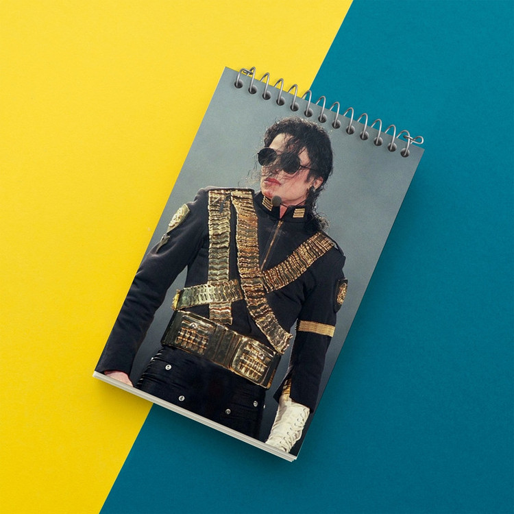 دفتر یادداشت 50 برگ خندالو مدل مایکل جکسون Michael Jackson کد 19239