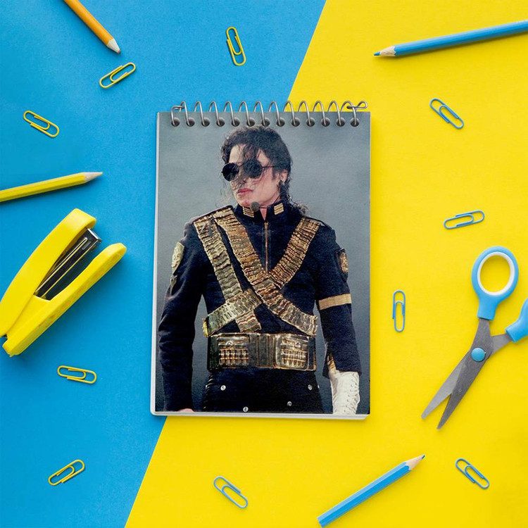 دفتر یادداشت 50 برگ خندالو مدل مایکل جکسون Michael Jackson کد 19239