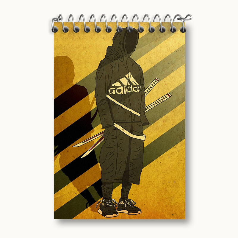 دفتر یادداشت 50 برگ خندالو مدل آدیداس (Adidas) کد F1124