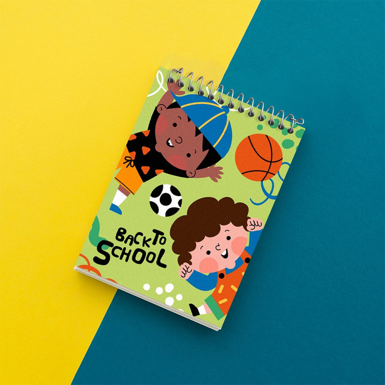 دفتر یادداشت 50 برگ خندالو مدل Back To School کد N713