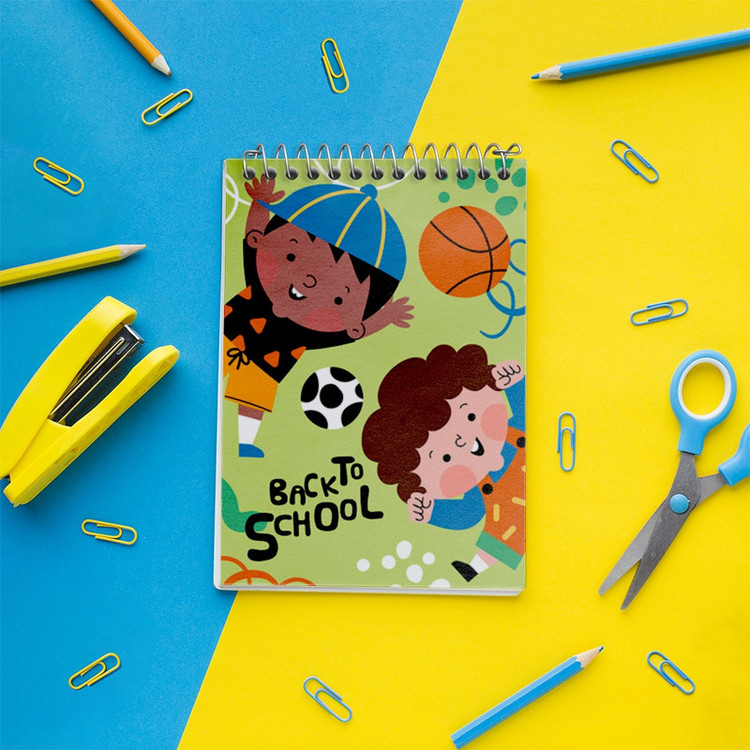 دفتر یادداشت 50 برگ خندالو مدل Back To School کد N713