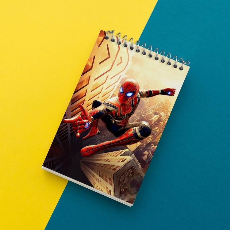 دفتر یادداشت 50 برگ خندالو مدل مرد عنکبوتی Spider Man کد 13164
